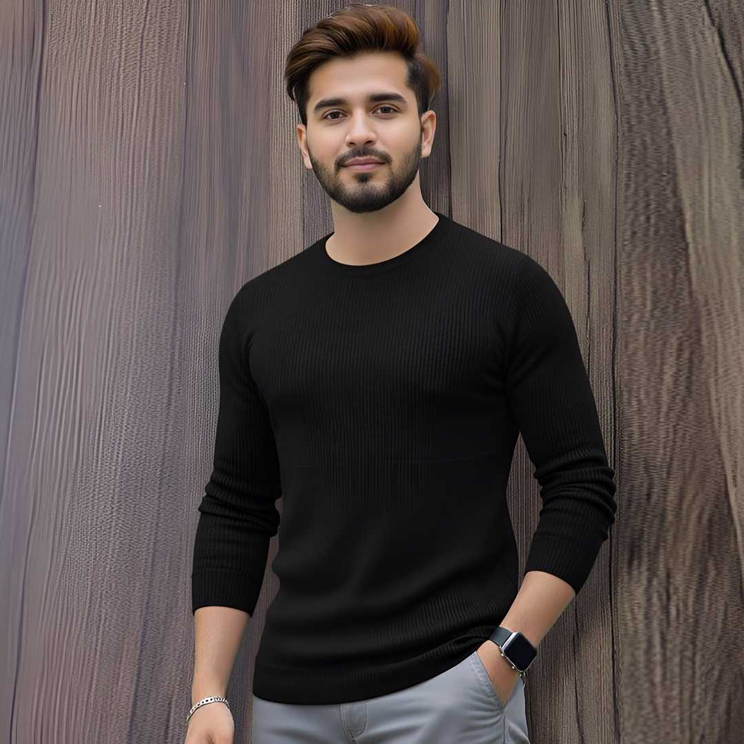 Men's,Premium,2/2,Rib,Full,Sleeve,T-shirt